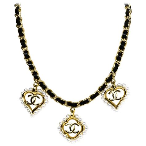 chanel heart shaped flower necklace|cost of chanel pearl necklace.